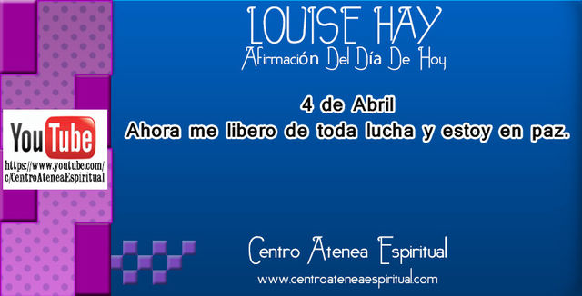 LOUISE HAY AFIRMACIONES POSITIVAS DIARIAS ABRIL