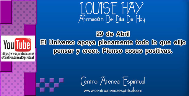 LOUISE HAY AFIRMACIONES POSITIVAS DIARIAS ABRIL