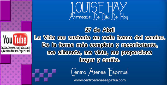 LOUISE HAY AFIRMACIONES POSITIVAS DIARIAS ABRIL