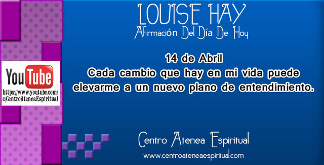 LOUISE HAY AFIRMACIONES POSITIVAS DIARIAS ABRIL