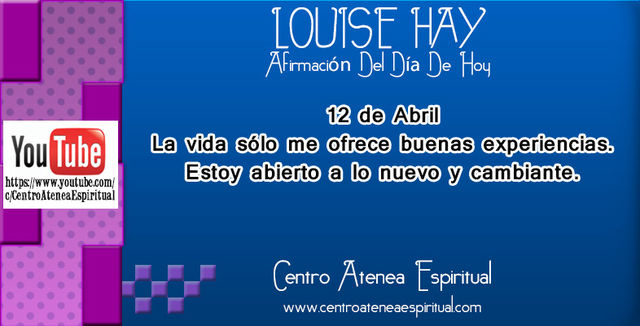 LOUISE HAY AFIRMACIONES POSITIVAS DIARIAS ABRIL