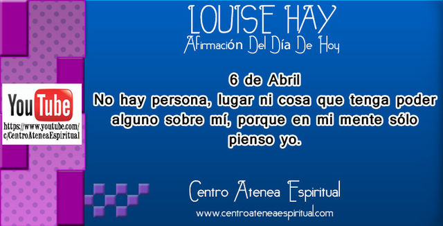 LOUISE HAY AFIRMACIONES POSITIVAS DIARIAS ABRIL