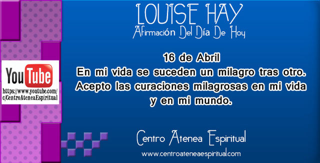 LOUISE HAY AFIRMACIONES POSITIVAS DIARIAS ABRIL