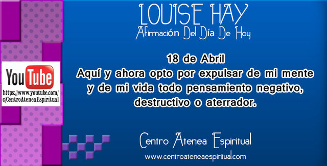 LOUISE HAY AFIRMACIONES POSITIVAS DIARIAS ABRIL